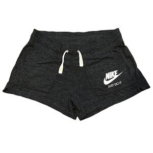 Nike Black Athletic Shorts with Elastic Waistband